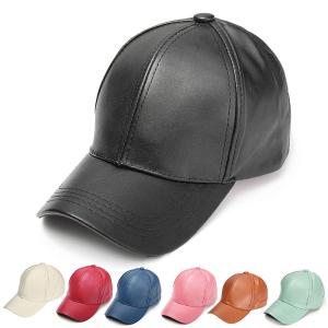 Wholesale Leather Polyester Strapback Baseball Cap Unisex Snapback Outdoor Sport Adjustable Hat from china suppliers