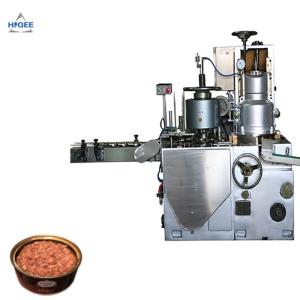 Wholesale Higee canned food meat corned beef filler seamer canned meatloaf filling seaming machine from china suppliers