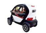 Long Range 1200 W Mini Electric Car White Color With 2 Seats