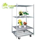 Rubber Wheel Hand Flower Container Danish Cart Hot Galvanizing