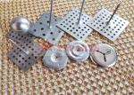 50mmx50mm Perforated Base Aluminum Pins For Installing Thermal Insulation