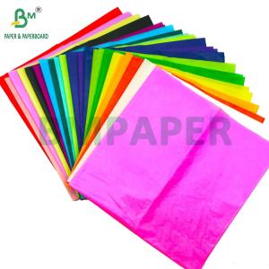 Wholesale 17gsm Colorful Tissue Wrapping Paper For Fruits Packing 50 x 70cm Lightweight from china suppliers