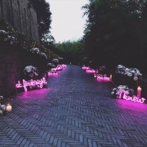 Wholesale Energy saving Neon Letter Signs 8mm Transparent Acrylic For Holiday Wedding Party from china suppliers