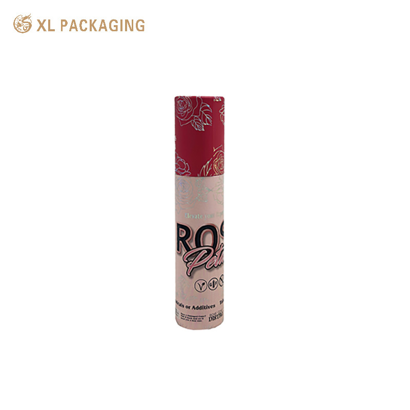 Cylindrical Skin Care Cosmetics Packaging Balm Lipstick Paper Tubes with Matt Lamination