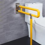 Stainless Steel Bathroom Safety Rails Folding Disabled High Strength