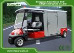 Red 2 Passenger 48V Electric Ambulance Car For Emergency Closed Type