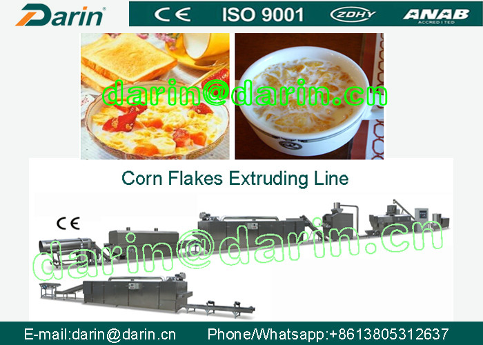 English Corn Flakes Processing Line Corn Flakes Making Machine