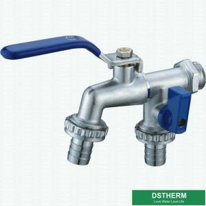 Wholesale 1/2 3/4 Wall Steel Handle Lockable Garden Hose Outside Water Brass Bibcock Customized Logo from china suppliers