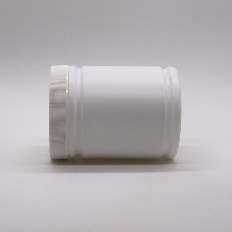 500ml HDPE Plastic Powder Container with Customized Cylinder Shape Label Sticker Design