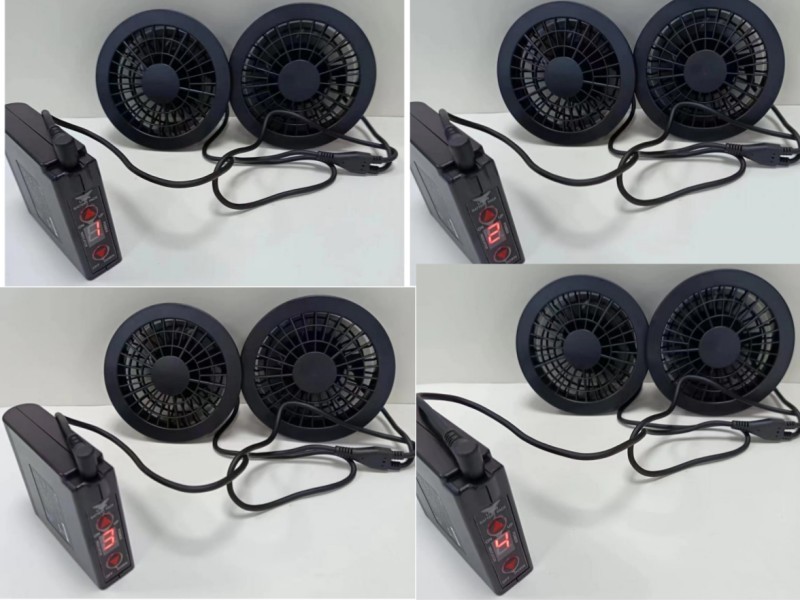 Korea Brand Battery Fan Set 7.4V 7000mAh KC For Cooling Jacket