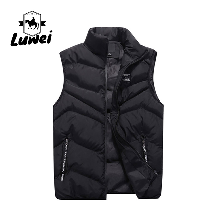 Winter Classic Plus Size Top Clothes Zipper Thick Utility Sleeveless Warm Cotton-padded Waistcoat Men Vest