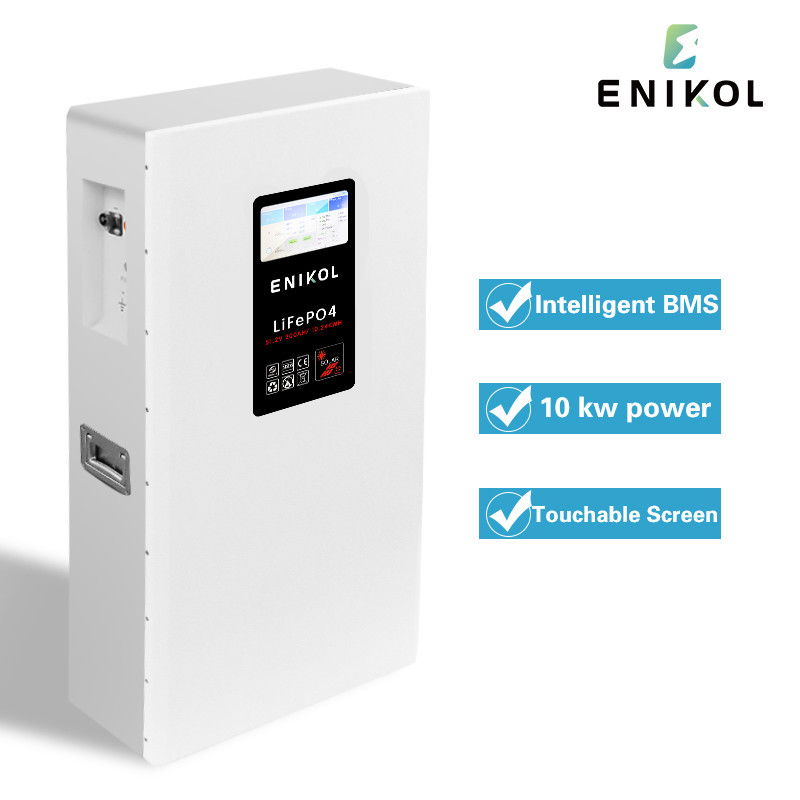 51.2V Lithium Iron Phosphate Battery 48V 200AH Solar Battery with LCD/Touchable Screen