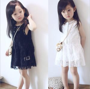 Wholesale 2016 Fashion Girl White Kid's Dress Dancing Chinese Lace Dress Cute Prince Q097 from china suppliers