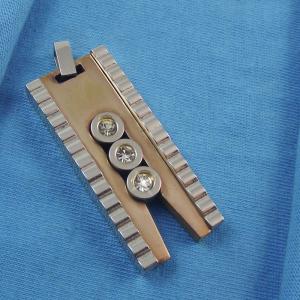 Wholesale 316L Stainless Steel Rectangle Square Shaped Necklace Pendant LPS0092 from china suppliers