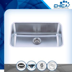 Wholesale Customized Single Bowl Undermount stainless steel kitchen Sink with satin finish from china suppliers
