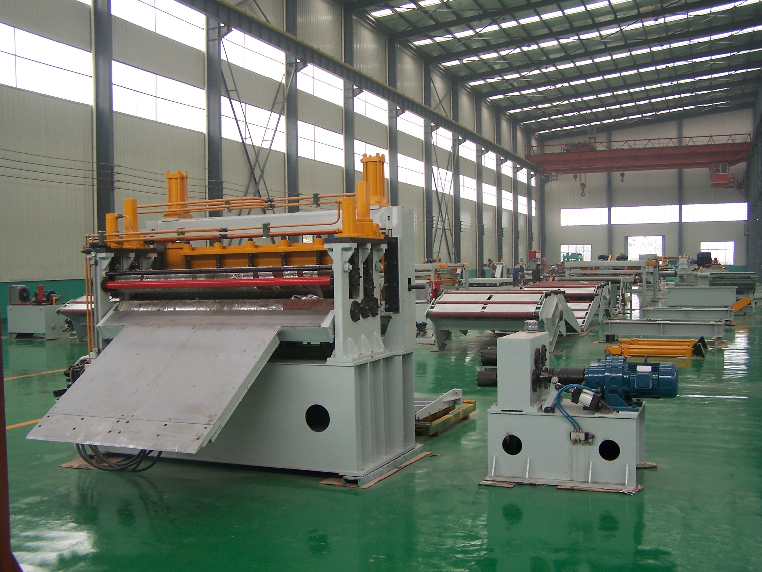 Steel Coil Slitting Line with Gearbox Uncoiling Leveling Shearing at Competitive