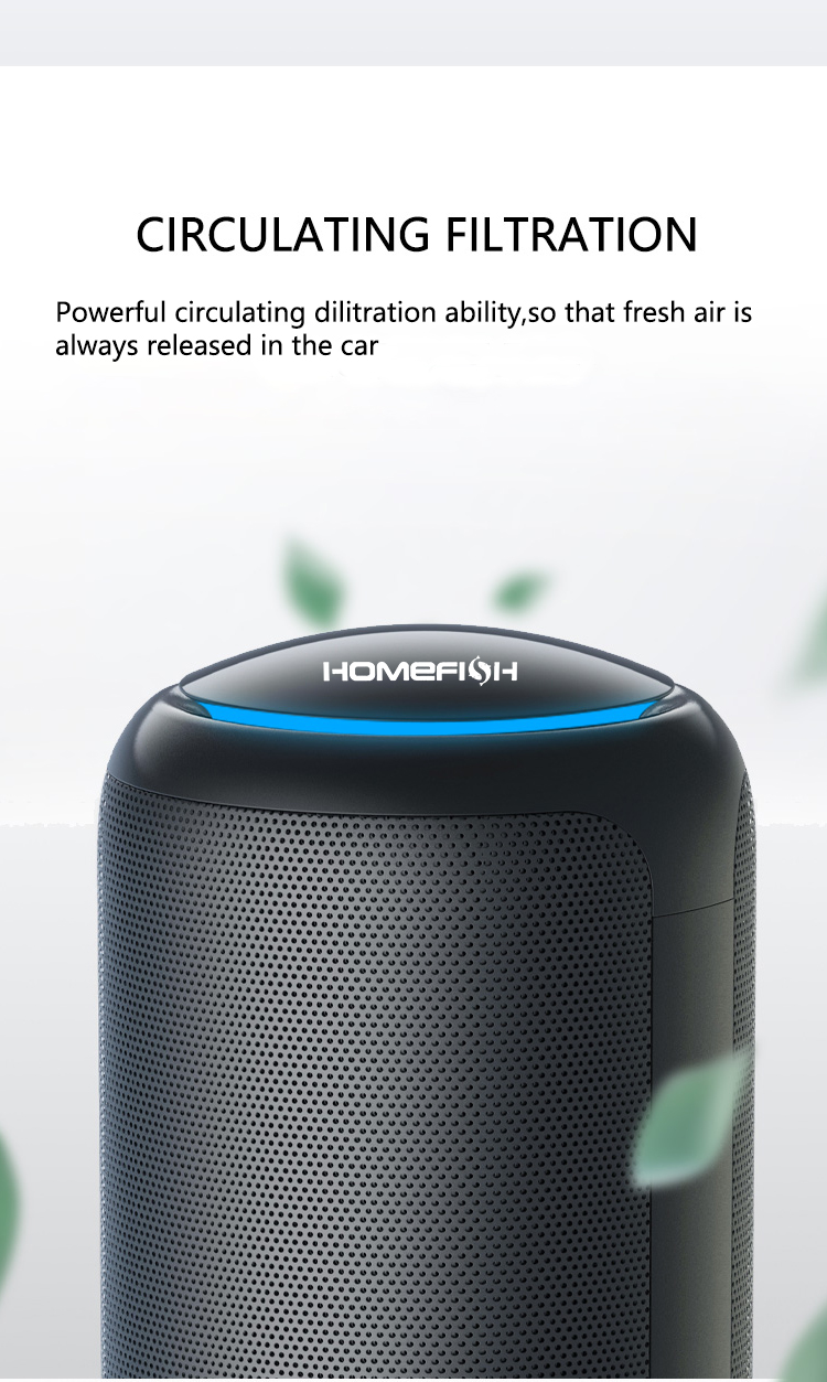 Homefish H11 HEPA Auto Air Purifier Aroma Diffuser 25*10*13cm