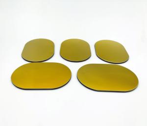 Wholesale OEM Optical Quartz Glass Plate Hr Coating With Gold Layer from china suppliers