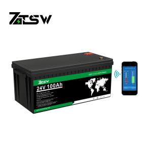 Wholesale Solar 24v LiFePO4 Battery 100ah Lithium Ion Lifepo4 Battery Home Power from china suppliers