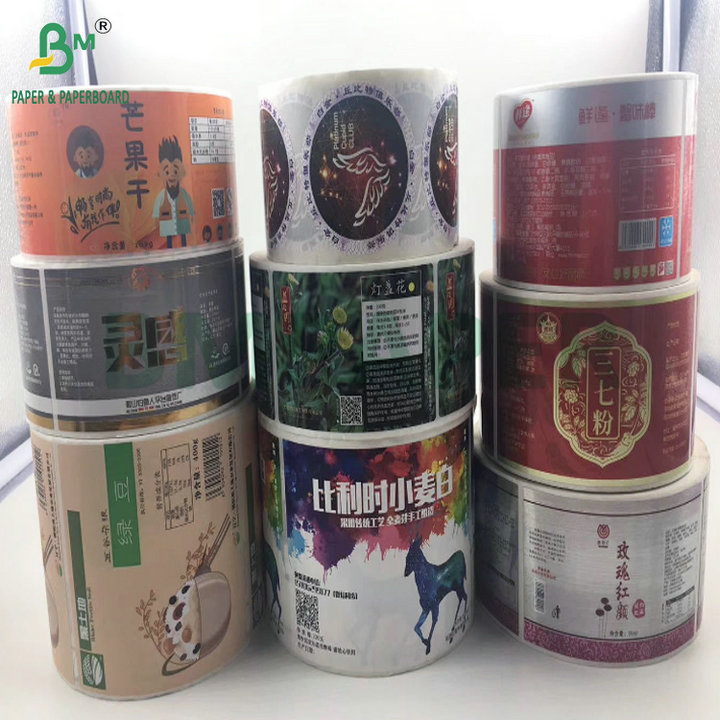 Aluminum Coating White Back 70gsm Wet Strength Paper For Glass Bottle Of Beer 