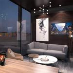 Steel Space Capsule House Hotel Outdoor Office Pod With Online Technical Support