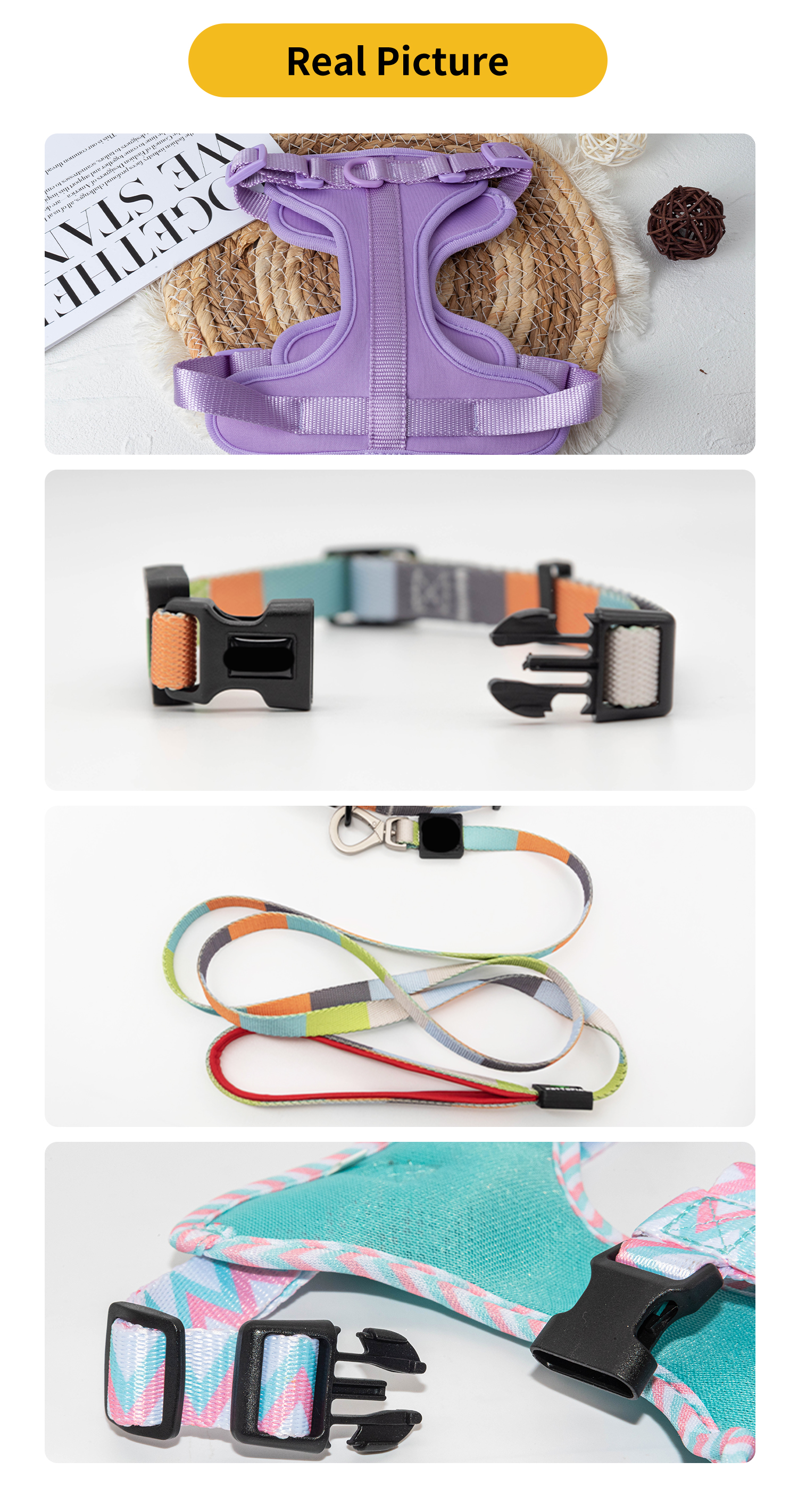 Adjustable Polyester Pet Harness Vest and Collar Leash Dog Harness Sets with Bowknot Decoration XL L M S Sizes Big Bowknot