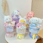 Chinese Valentine's Day Handmade Doll Bouquet Big-Eared Dog Design Perfect Gift