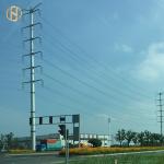 220KV Tubular Steel Pole Steel Transmission Pole 230KV EN Stardand