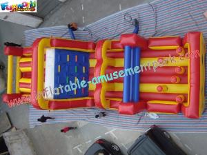 China 1000D, 18 OZ PVC Kids Outdoor Commercial Large Durable Inflatables Obstacle Course Tunnels Games on sale
