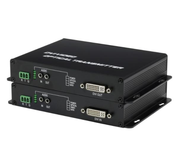 1 Channel 1080P/60Hz DVI to Fiber Optic Video Converter over Single Mode Fiber