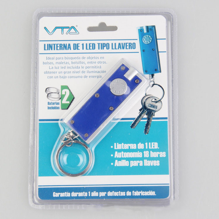 Plastic Material LED Emergency Flashlight , Inner Battery Mini LED Flashlight
