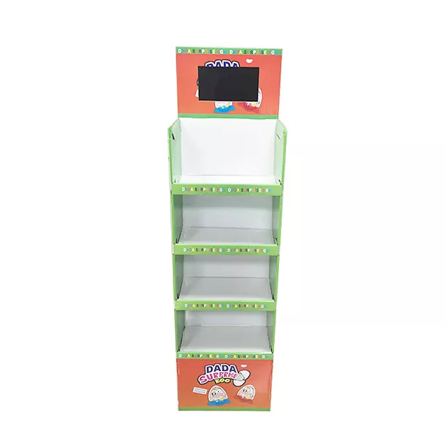 LCD Screen Corrugated Cardboard POS Displays For Supermakets Retail