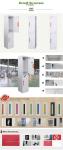 Two door steel locker FYD-G002.H1850XW380XD450mm,iron/steel locker for storage