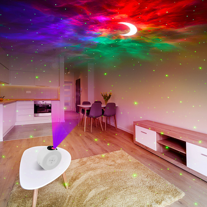 LED Rotating Moon Star Projector Night Light For Wedding Party