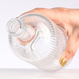 Wholesale 500mll Glass Alcoholic Beverage Liquor Bottle with Cork Custom Color Glass Body Material from china suppliers