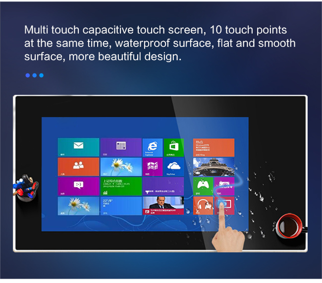Hottest 43" Indoor Interactive Smart Touch Screen Coffee Table for Restaurant Lifting Touch Table