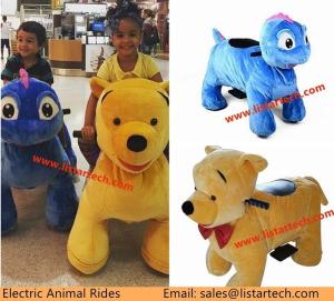 Wholesale stuffed animal on ride electric plush riding animals from china suppliers