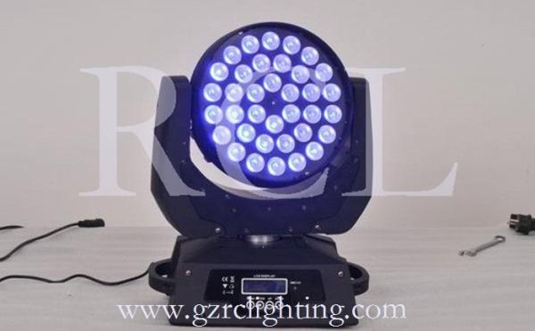 Rotating RGBWA led rainbow effect zoom wash mini moving head club / pub stage