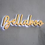 Indoor Outdoor Advertising Display with LED Marquee Letter Lights and Retro
