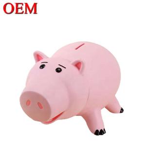 Wholesale Custom Cartoon Cute Saving Money Pink piggy Coins bank Plastic Money Box from china suppliers