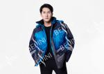 Reflective Tape Padded Winter Coat / Mens Warm Work Coats Blue And Navy