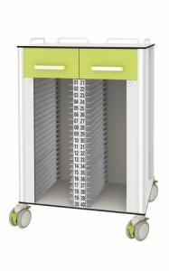 Wholesale Aluminum Alloy HPL Folder Records Hospital Medicine Trolley from china suppliers