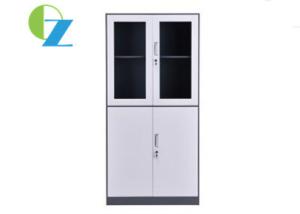 Wholesale 2 Glass Door 1.2mm Steel Office Cupboard Two Metal Handle from china suppliers