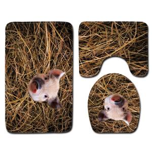 Wholesale Pets Universal Toilet Lid Cover Bathroom Mat 3 Piece Set Non Slip from china suppliers