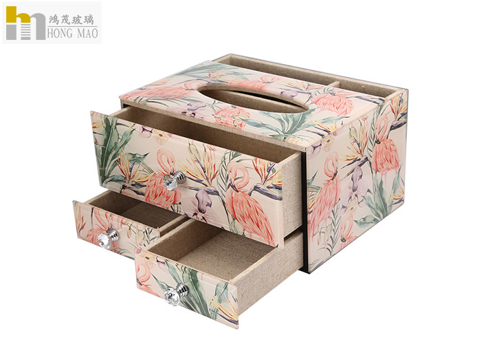 Beautiful Decorative Tissue Box / Tissue Storage Box For Office Lightweight