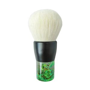 Wholesale Single Kabuki Makeup Brush Transparent Plastic Handle Goats Hair Powder from china suppliers