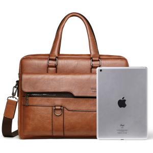 Wholesale Men'S Briefcases Business Laptop Handbags Crossbody Shoulder Bag Pu Leather Bags Men Briefcase from china suppliers