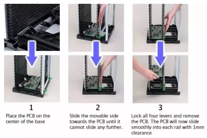 CE Adjustable Screws L 320x355x563mm ESD PCB Magazine Rack