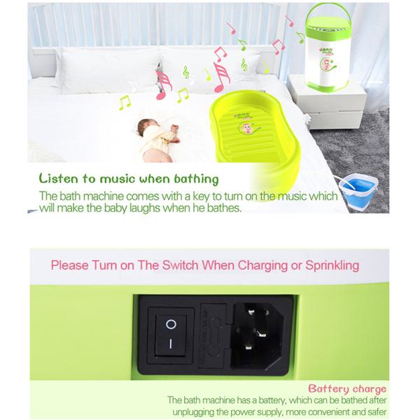 Smart Water Heater Inflatable Baby Tubs For Infant Or Toddler L95xW58xH20cm