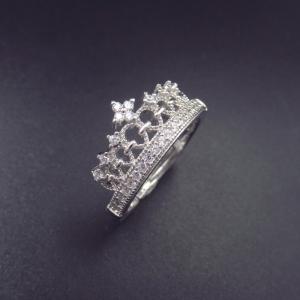 Wholesale Luxury Princess Crown Promise Rings For Women Sterling 925 Silver European Style from china suppliers